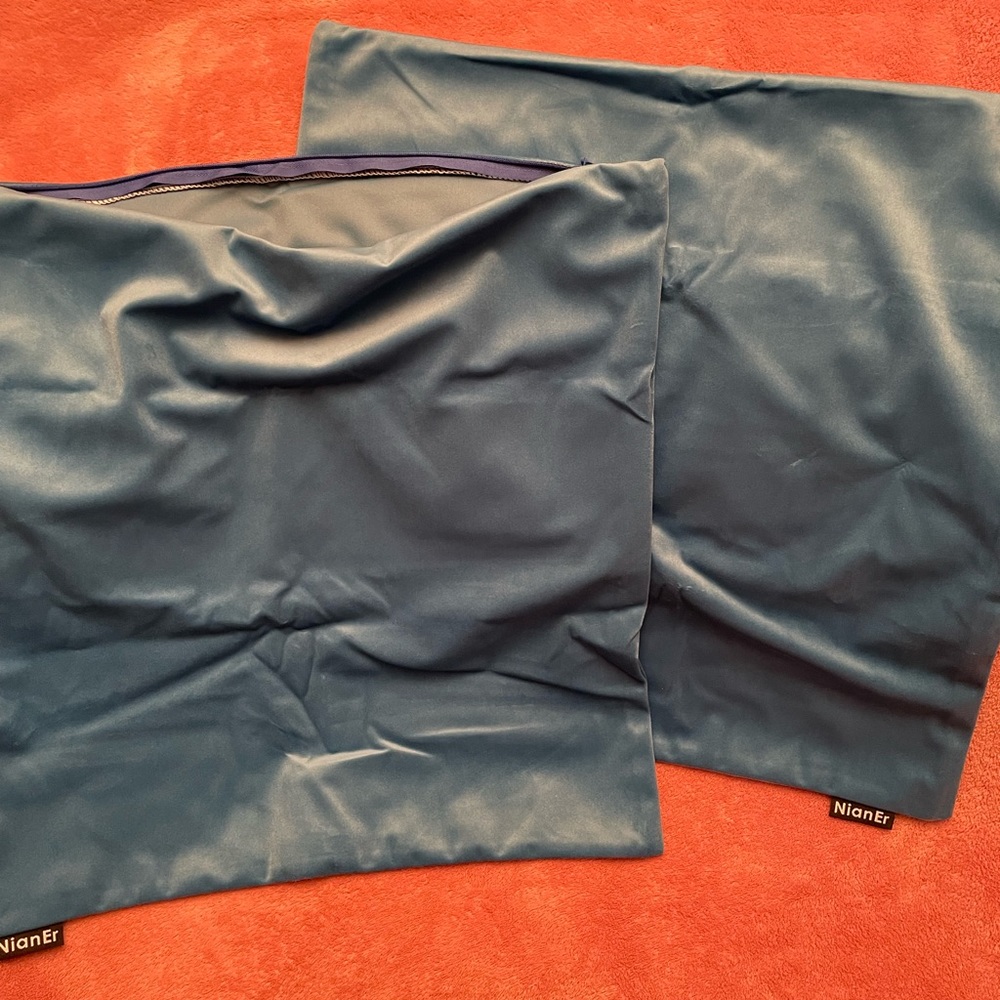 Decorative plush velvet throw pillow covers-18” x 18”